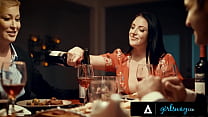 APPROVE-GIRLSWAY - Lonely Woman Cheats On Her Husband With His Boss&apos; Wife Angela White During Couple Dinner