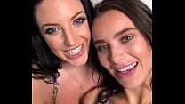 Lana Rhoades and Angela White lesbian